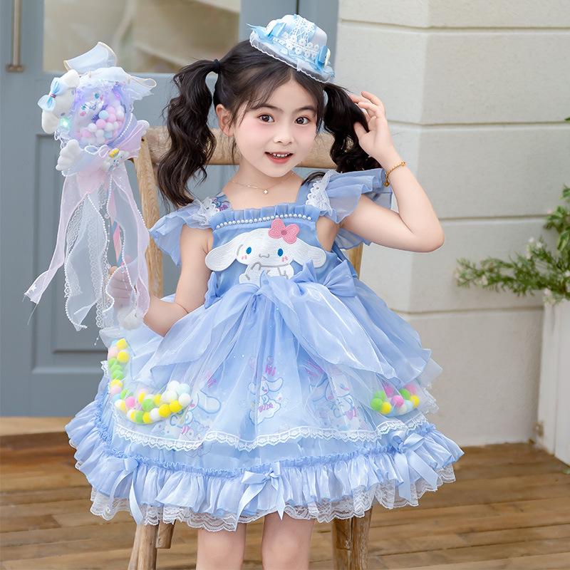 

Літня сукня принцеси Лоліти з жадеїтовою корицею на 2025 рік для дівчаток 140 cm