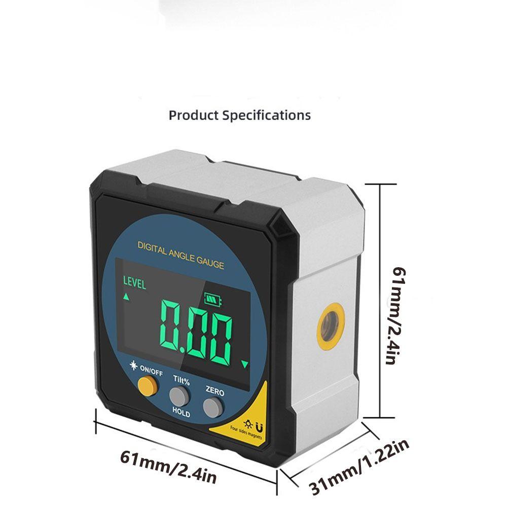 Magnet Tilt Laser  Angle Ruler 4 Sides Magnet Inclinometer Digital Protractor  Woodworking