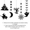 Six Piece Halloween Pendant Set with Witch Bat Spider Ghost for DIY Waterproof Party Decor