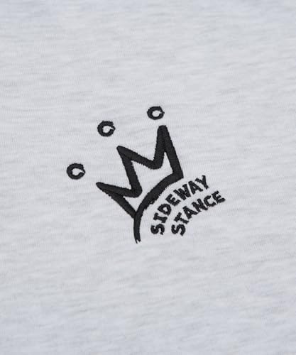 [IMPROVES] [SIDEWAYSTANCE] Crown Logo Fleece Half-Zip Sweatshirt