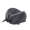 New Portable U-Shaped Memory Foam Pillow with Fleece Cover Airplane Neck Support Travel Pillow for Comfortable Sleep On-the-go