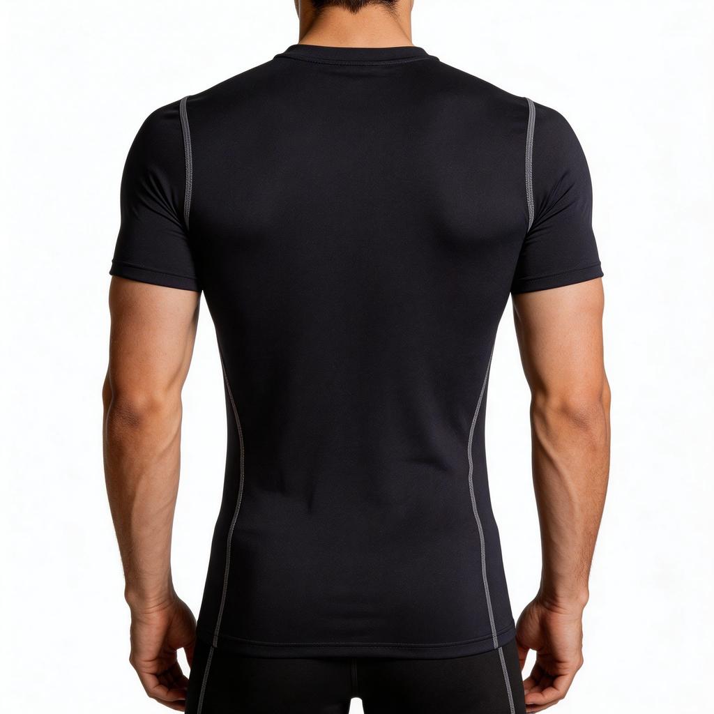 Herren Slim-Fit Schnelltrocknendes Kurzarm-Sportshirt, Locker Und Atmungsaktiv Halbärmel Outdoor Laufbekleidung
