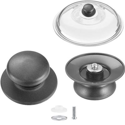 1/2 Stück Topfdeckelknopf, universeller Ersatz-Pfannendeckelknopf, Glasdeckelknopfkappe für Küchentopf, Kochgeschirr, Handgriff