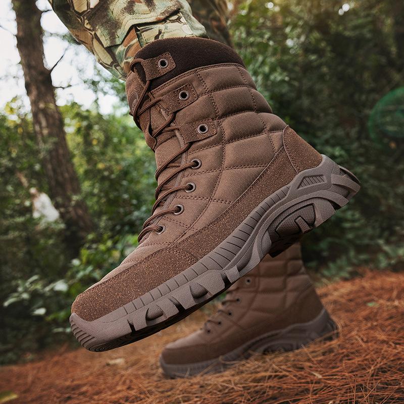 Outdoor hikers large size combat boots field training tactical boots high top new autumn and winter
