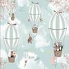 3d Cartoon Mural Hot Air Balloon Wall Mural Living Room Children's Bedroom Background Wallpaper