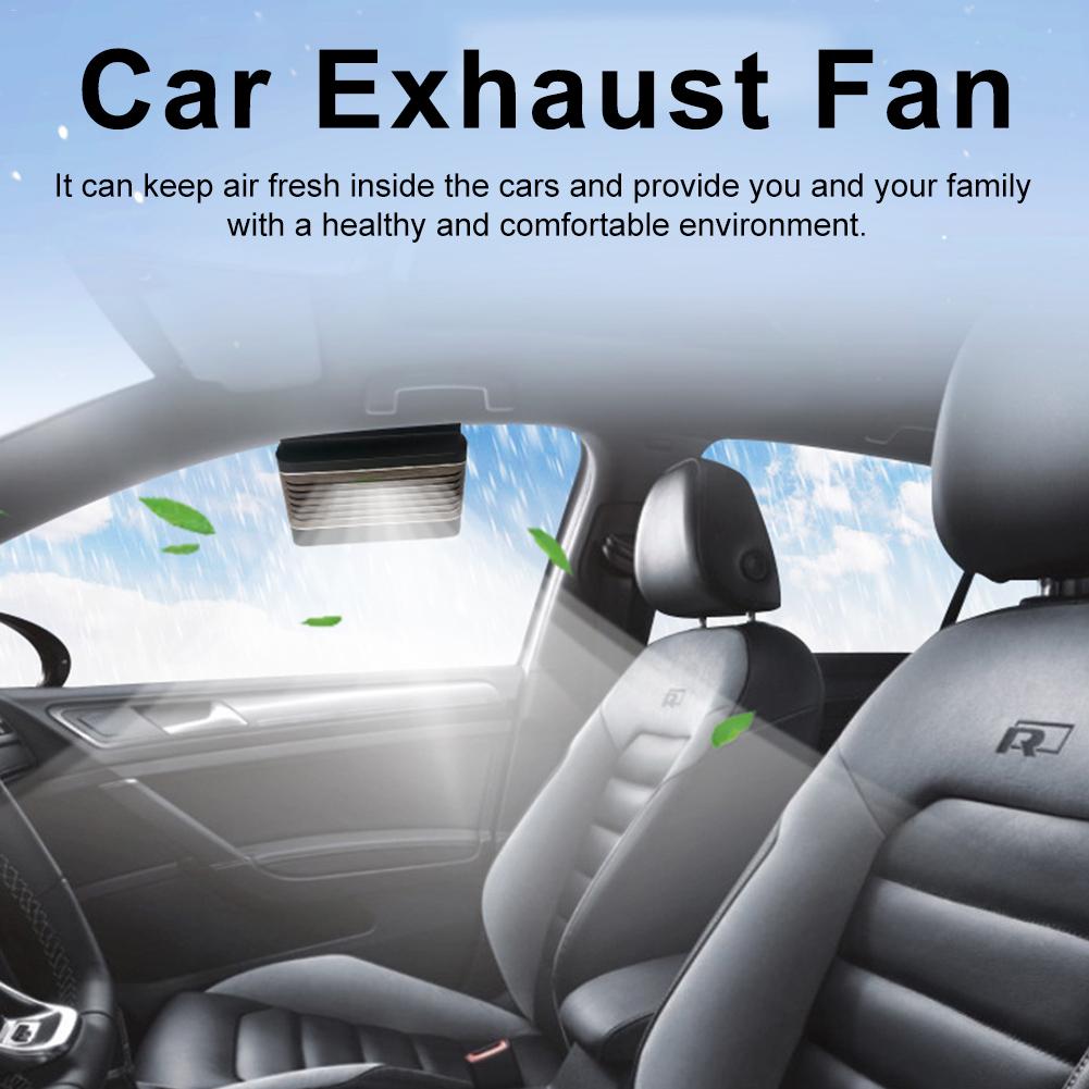 Luxury Edition Car Ventilation Fan Exhaust Fan Solar Exhaust Fan Cooler Heat Dissipation for Car General Types of Cars