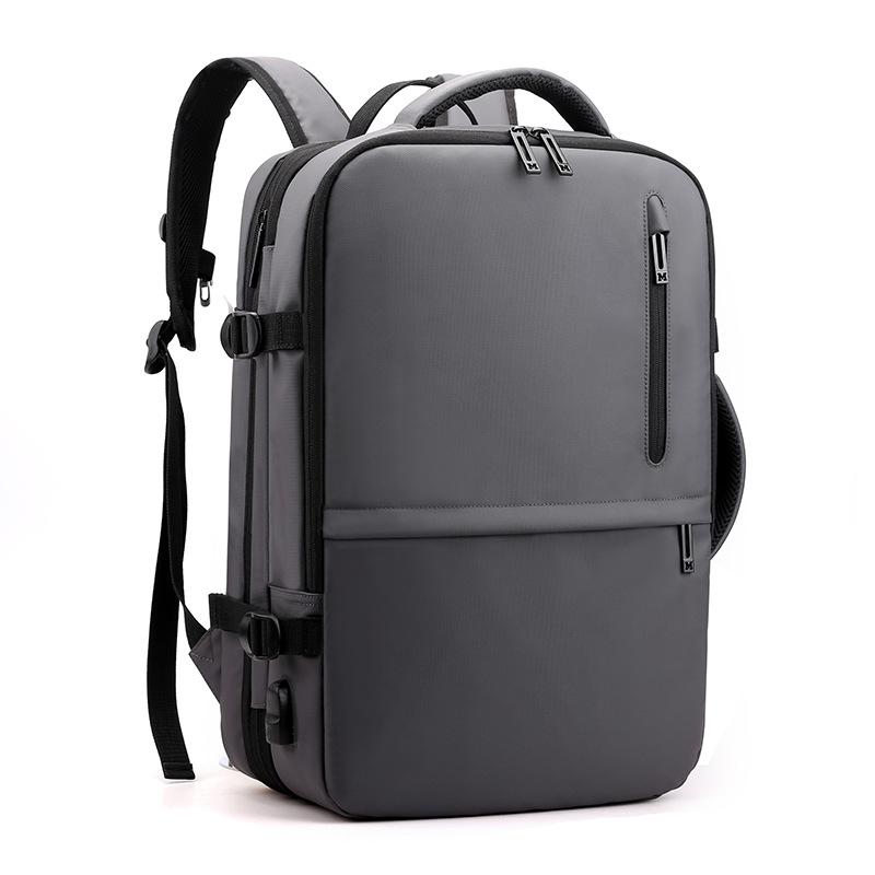 

2026 New Expandable Men s Backpacks Large Capacity Waterproof Laptop Backpack Travel Bag USB Charging Backpack Business Male сірий