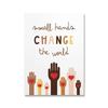 Love Hands Canvas Art Prints  Human Equality  Diversity Poster Wall Art for Friendship Nordic Nursery Home Decoration  Modern In