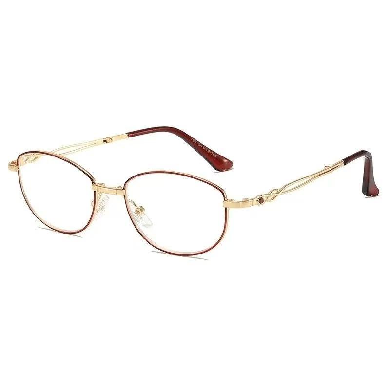 Portable Folding Blue Light Blocking Reading Glasses: Stylish, High-Quality HD Eye Protection for Seniors (100 Degree)