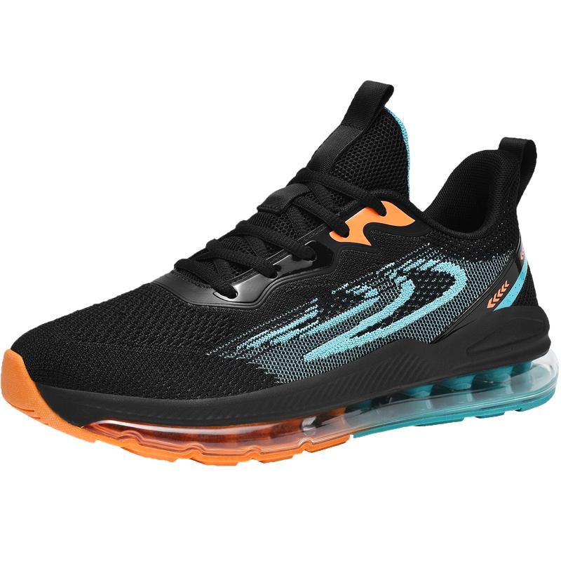 Men's Shoes Summer New Style Fly Woven Mesh Sports Soft Bottom Air Cushion Youth Running