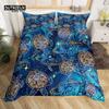 Ocean Theme Sea Turtle Duvet Cover Reptile Tortoise Comforter Cover Microfiber Starry Sky Galaxy Bedding Set Single Queen Size