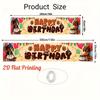 Happy Birthday Dachshund Dog Banner, Dog Motif Design, Polyester Outdoor Indoor Celebration Decoration