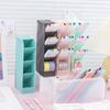 Pen Container Oblique Insert Transparent Plastic Pen Organizer Storage Box School Supplies Desktop Office Makeup Pencil Holder