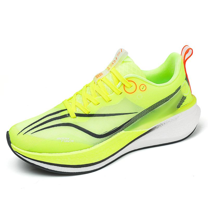 Couple running shoes 2025 summer new racing carbon board running shoes lightweight breathable soft sole shock absorption casual versatile shoes