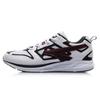 Li Ning Cushioning Slip Resistant Lightweight Low Top Running Shoes Men's White Black ARHP103-1