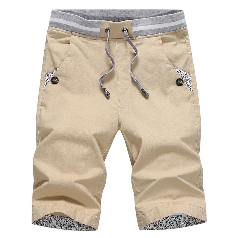 Men Cotton Fashion Men Short Summer Casual Shorts Linen Mens Shorts Bermuda Beach Short Plus Size Joggers