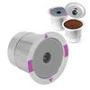 Metall-Kaffeekapsel Metall-Kaffeekapsel Edelstahl Wiederverwendbar Nachfüllbarer Filterbecher Einzeln für Kaffeemaschine Wiederverwendbarer Kaffee-Filter