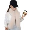 Solid Color Winter Fluffy Scarf Thick Long Strip Scarf Ladies Neck Warmer Scarves  Outdoor Warm