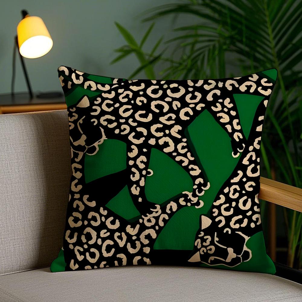Art Abstract Illustration Cushion Cover Soft Short Plush Double-Sided Printing Home Decor Machine Washable Pillow Case Gift