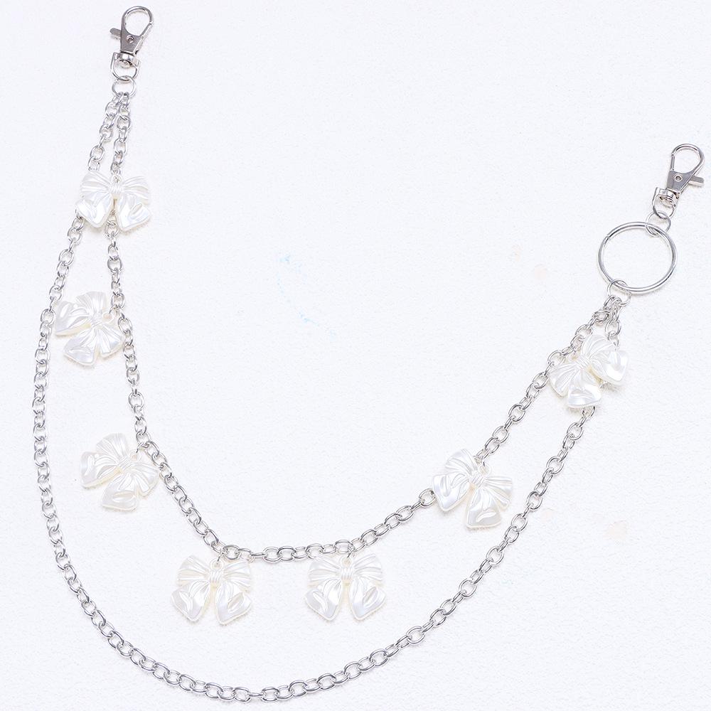 European Multi-layer Bow Waist Chain for Women - High-End Metal Accessory for Jeans