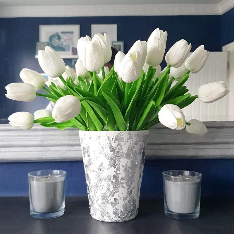 8/20PCS Artificial PE Foam Tulip Flower Household Vase Tabletop Decoration Wedding Outdoor Scene Decoration Seven Color Optional