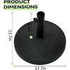 Durable Fillable Umbrella Base for Patio Table - 30Pound Capacity Heavy Duty Adjustable Stand for Outdoor Umbrellas