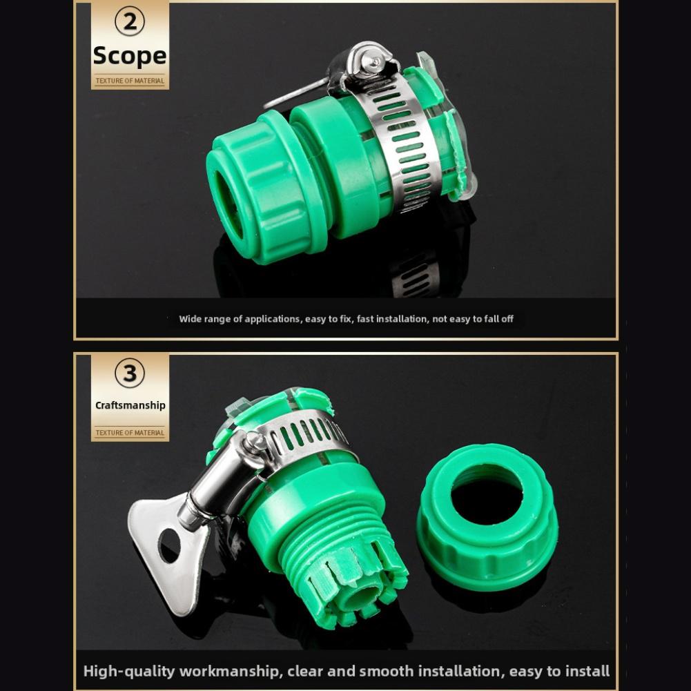 Leak-Proof 4-Point Connector For Garden Watering Tight Seal Engineering Plastic Multifunctional Smooth Operation