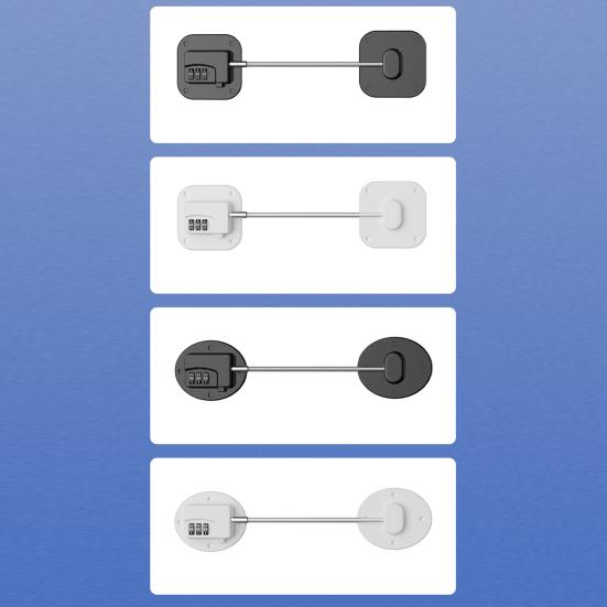 Child Safety Refrigerator Door Lock Multi-Purpose Adhesive Kitchen Microwave Dishwasher Oven Cabinet Fridge Door Baby Proof Lock Child Proofing Safety