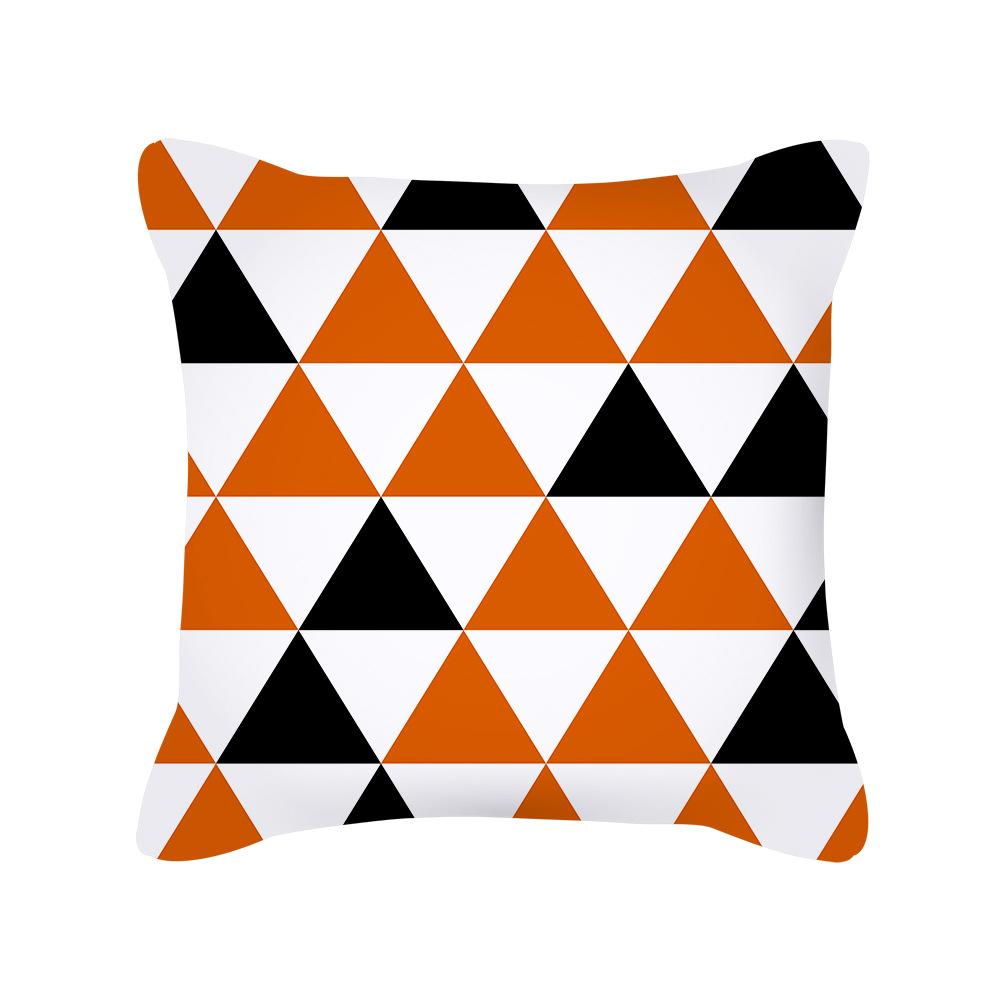 Nordische Orange Kissenbezüge Leichter Luxus Sofakissen Plüsch Einfache Geometrische Kissenhülle Orange Kissenhülle