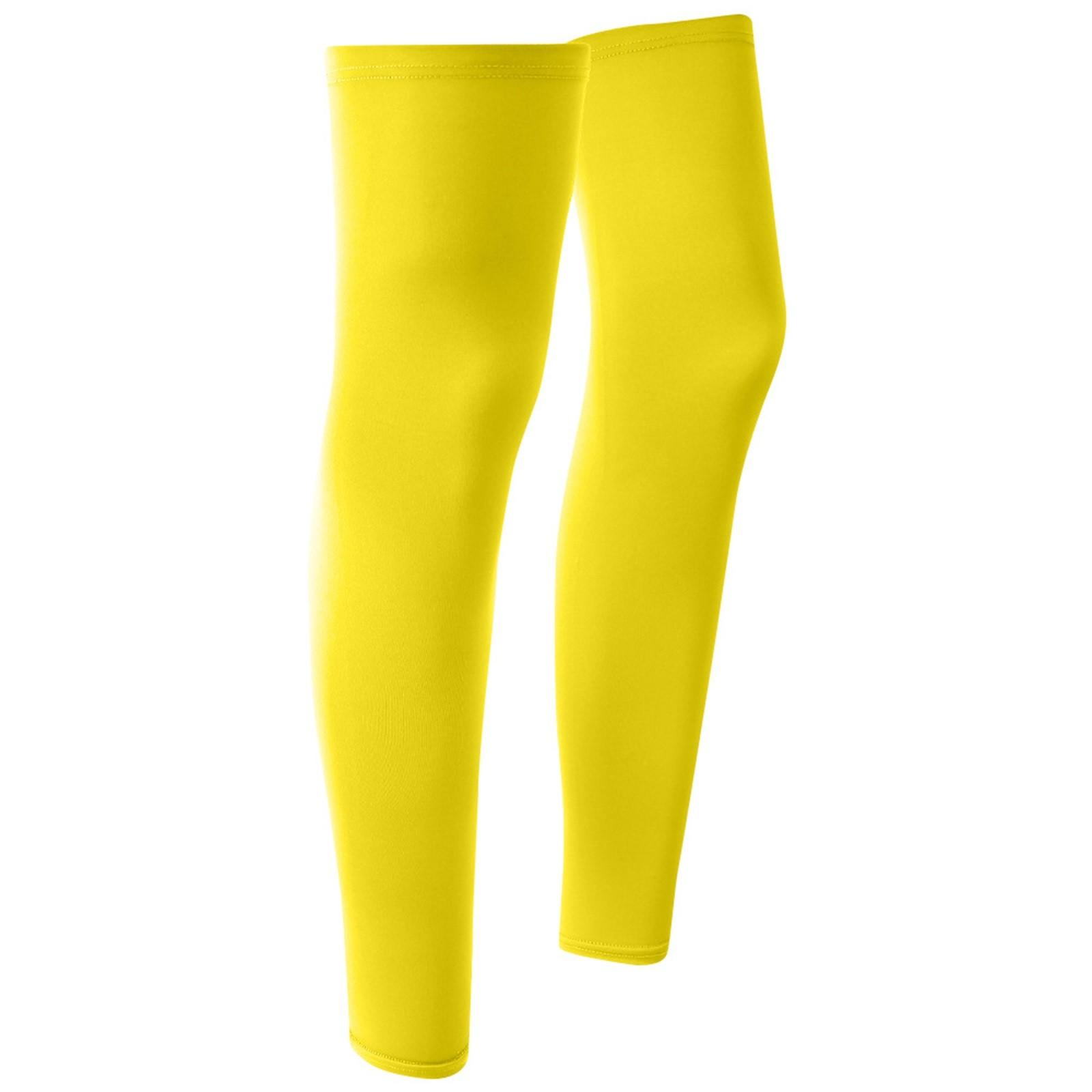 

Защита ног для езды на велосипеде, баскетбола, спорта, наколенники, защита ног для бега One Size жёлтый