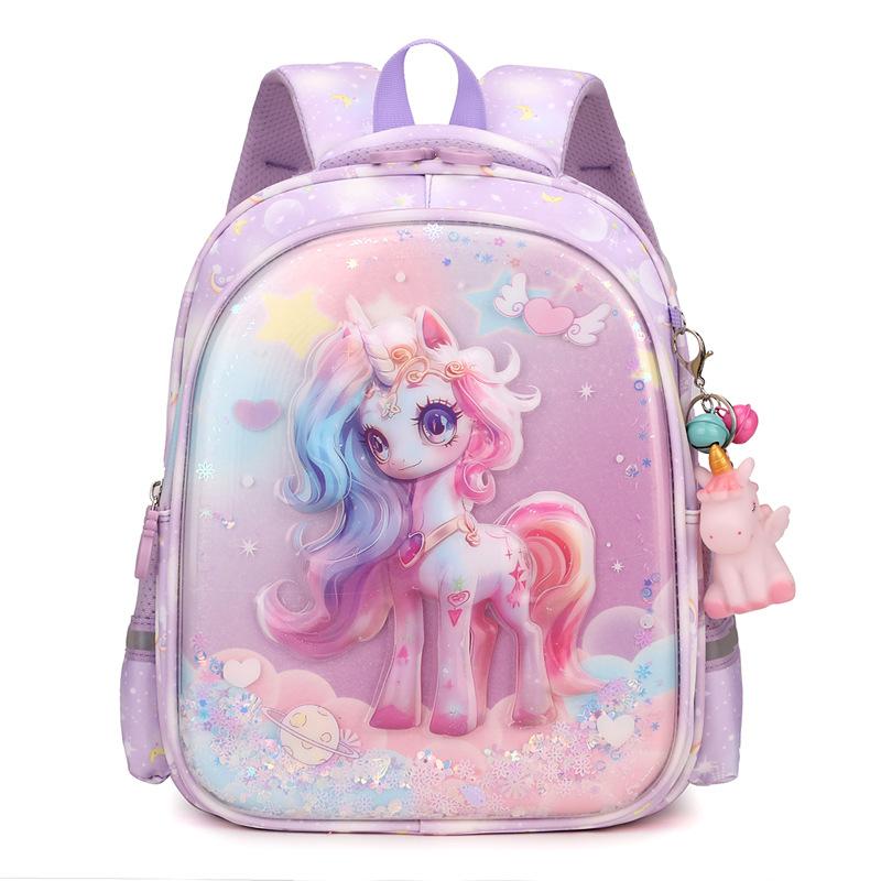 Children's Schoolbag Cute Kindergarten Schoolbag Girl Baby Burden Reduction Backpack First-class Primary School Schoolbag