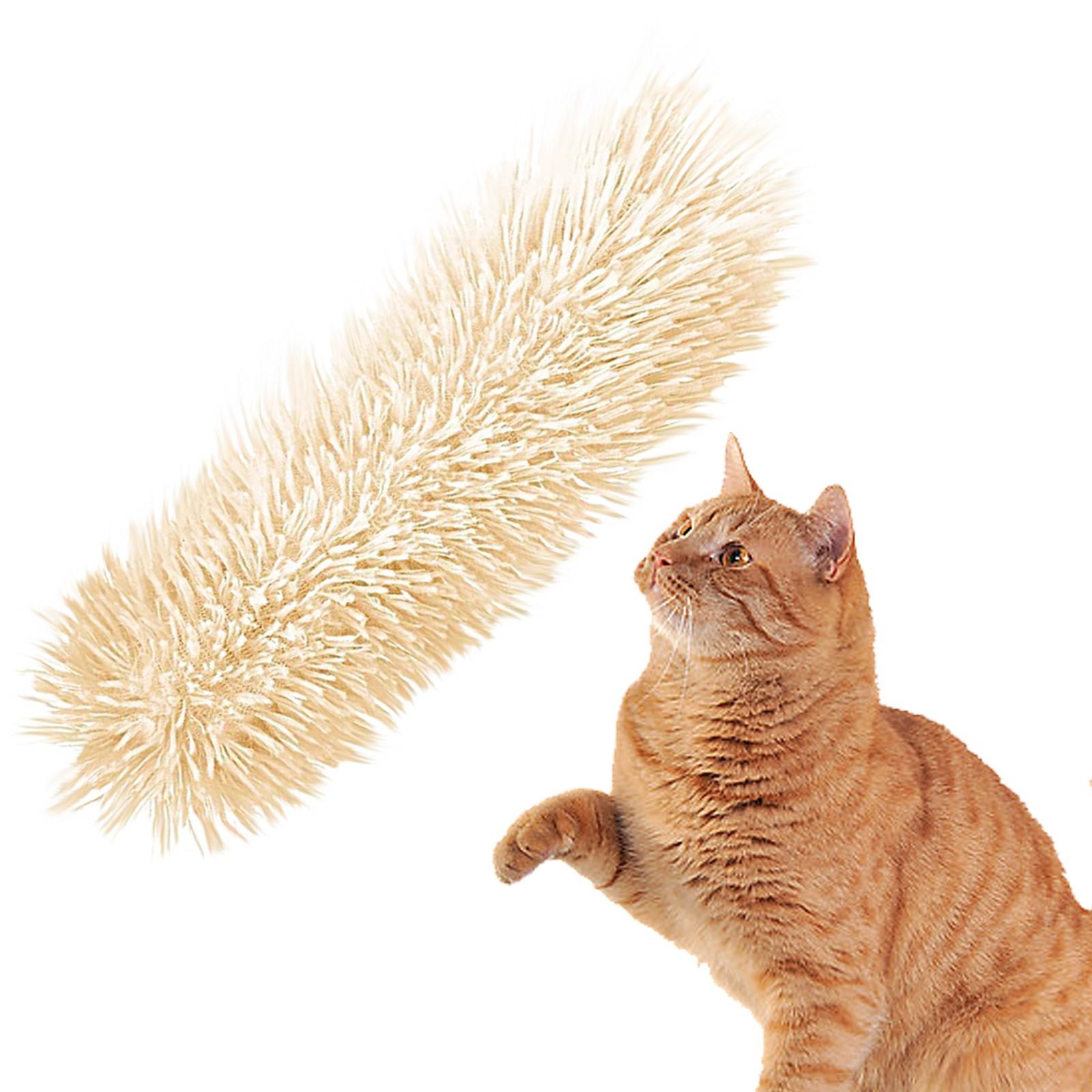 

Catnip Kiicker - игрушка для кошек, домашние игрушки для кошек, интерактивная мягкая плюшевая подушка для кошек, игрушка для прорезывания зубов с кошачьей мятой, шуршащая игрушка для кошек при прорезывании зубов One Size бежевый