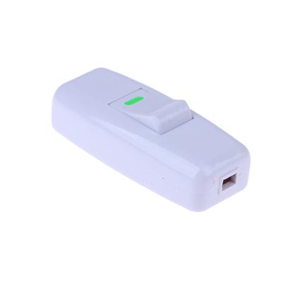 1Pc Przełącznik Światła Do Domu Klasyczny Biały Wbudowany Włącz/Wyłącz Stolik Nocny Lampka Biurkowa Kabel Światło Przełączniki Akcesoria Elektryczne