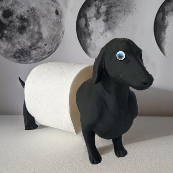 Animal Toilet Paper Holder Freestanding Cartoon Sheep Toilet Roll Holder 3D Printed Pig Cat Loo Roll Holder for Bathroom Decor Tissue Roll Storage