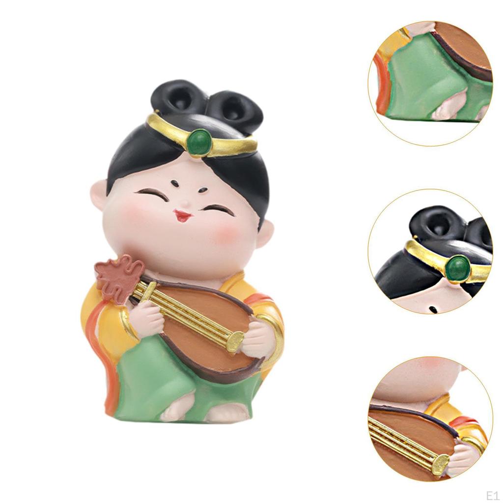 Bedroom Office Car Ornament Creative Chinese Doll Gift Desk Bookshelf Small Decor Souvenir