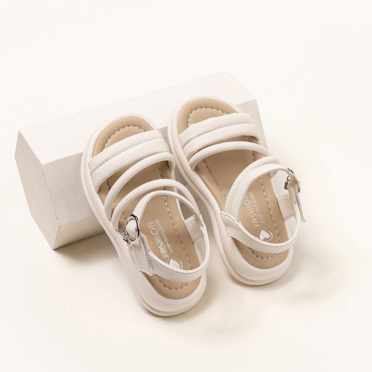 

Girls Sandals Classmate 2025 Summer New Children s Baby Roman Sandals Girls Soft Sole Fashion Beach Shoes 37