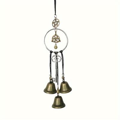 Cloches de Sorcière Protections Porte-clés Suspendus à la Main Cloches de Sorcière Magies Wiccanes Carillons Éoliens Boutons de Porte Décorations de Sorcellerie
