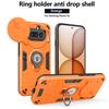 Hybrid Armor Shockproof Case For Nothing Phone 4A Sliding Window Metal Ring Holder TPU Frame Hard Plastic Phone Cover Fundas