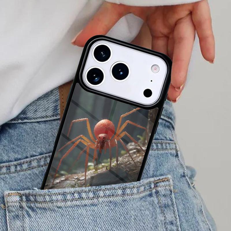Creepy Insect Spider Phone Case for iPhone 16e 15 14 13 12 17 Pro Max Plus Air 17pro Cover Coque