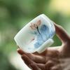 120ML Hand Painted Ceramic Tea Cup Chinese Gongfu Tea Set Master Cup Zen Meditation Porcelain Cup