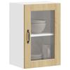 Vidaxl Kitchen Wall Cabinet with Glass Doors Porto Sonoma Oak