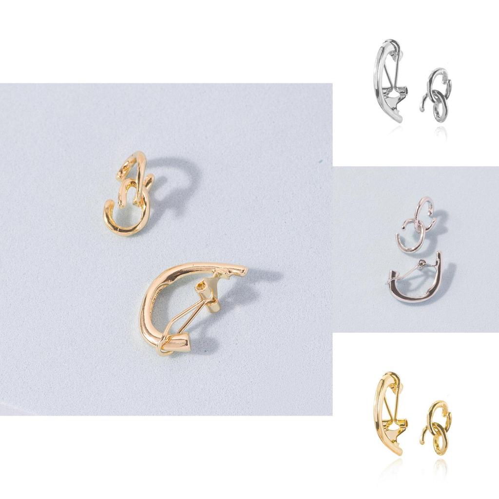 Chic Street Style Geometric Alloy Ear Cuffs Non-piercing Trendy Jewelry Set