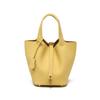 [New] High-quality First-layer Cowhide Niche Vegetable Basket Handbag Female, Genuine Leather Large-capacity High-end Bucket Bag
