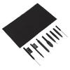 9pcs Set Hearing Amplifier Cleaning Tools Multi Functional Cleaning Brush Wax Loop Magnet Portable Tool Box
