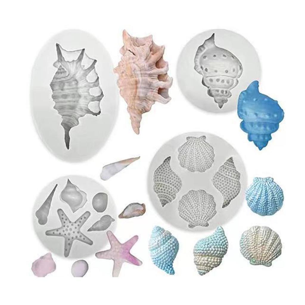 Silicone Baking Molds Marine Animals Shape Fondant Moulds Cake Mould Baking Tool Chocolate Mold Baking Accessories