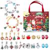 Christmas Advent Calendar Jewelry Gift Box 24 Days Countdown Calendars Jewelry Bracelets for Girls New Year Gift Christmas Decor