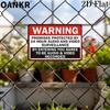 Vintage Warning Poster Metal Tin Sign  HOUR AUDIO AND VIDEO  SURVEILLANCE Wall Decor Metal Signs for Garden Farm Fence Decor