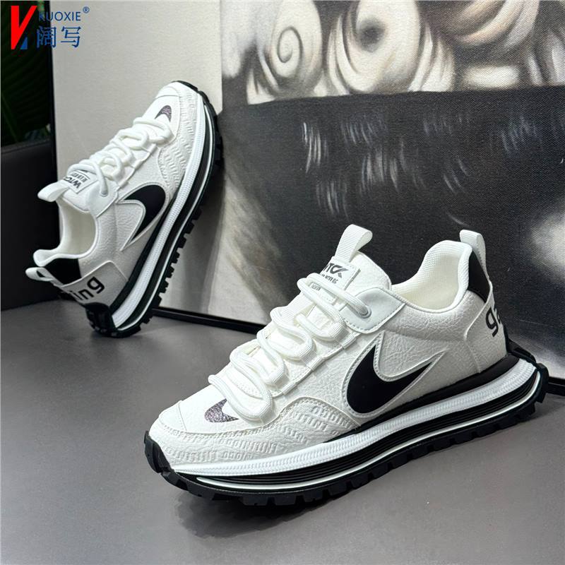 Autumn new breathable leather soft-soled Forrest Gump shoes sports and leisure zmd