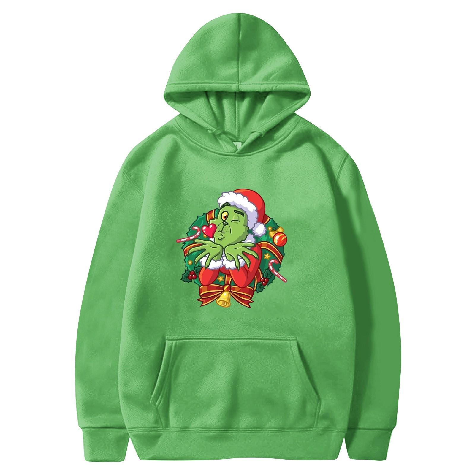 

Women s Fall And Winte Printed Pullover Hooded Sweatshirt Long Sleeve Fashion Sweatshirt S