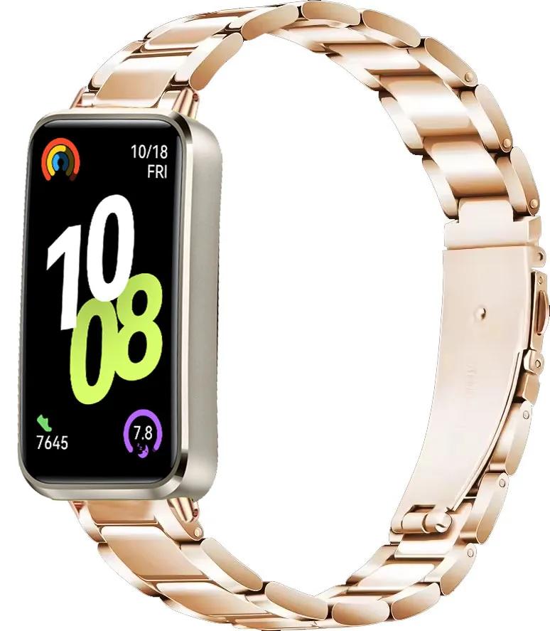 Metal Strap for Huawei Band 10 9 8 Stainless Steel Bracelet Accessories for Huawei Band 10/9/8 Smart Watch Replaceable Wristband